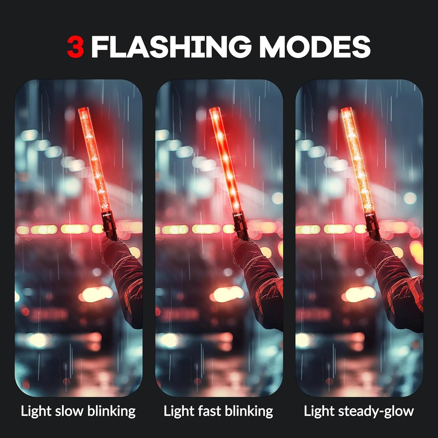Traffic Wand Red