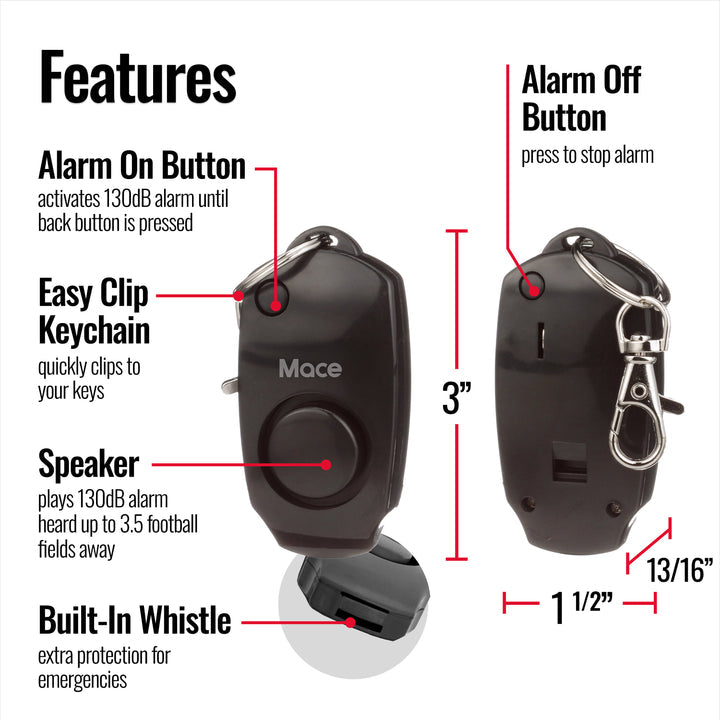 Personal Safety Alarm with Keychain