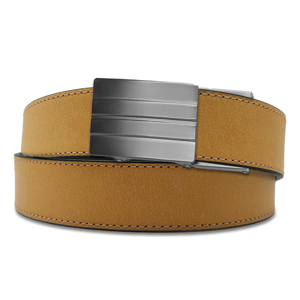 TAN BUFFALO LEATHER GUN BELT 1.5"