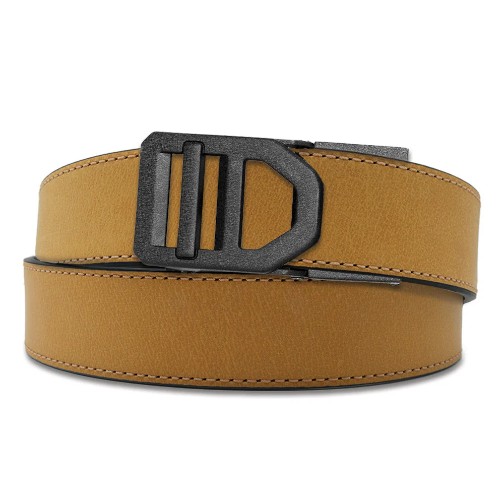 TAN BUFFALO LEATHER GUN BELT 1.5"