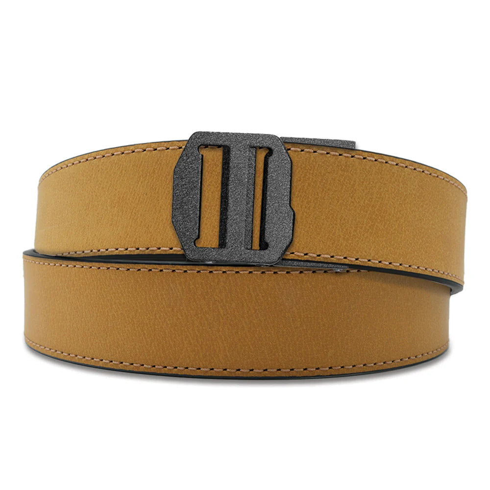 TAN BUFFALO LEATHER GUN BELT 1.5"