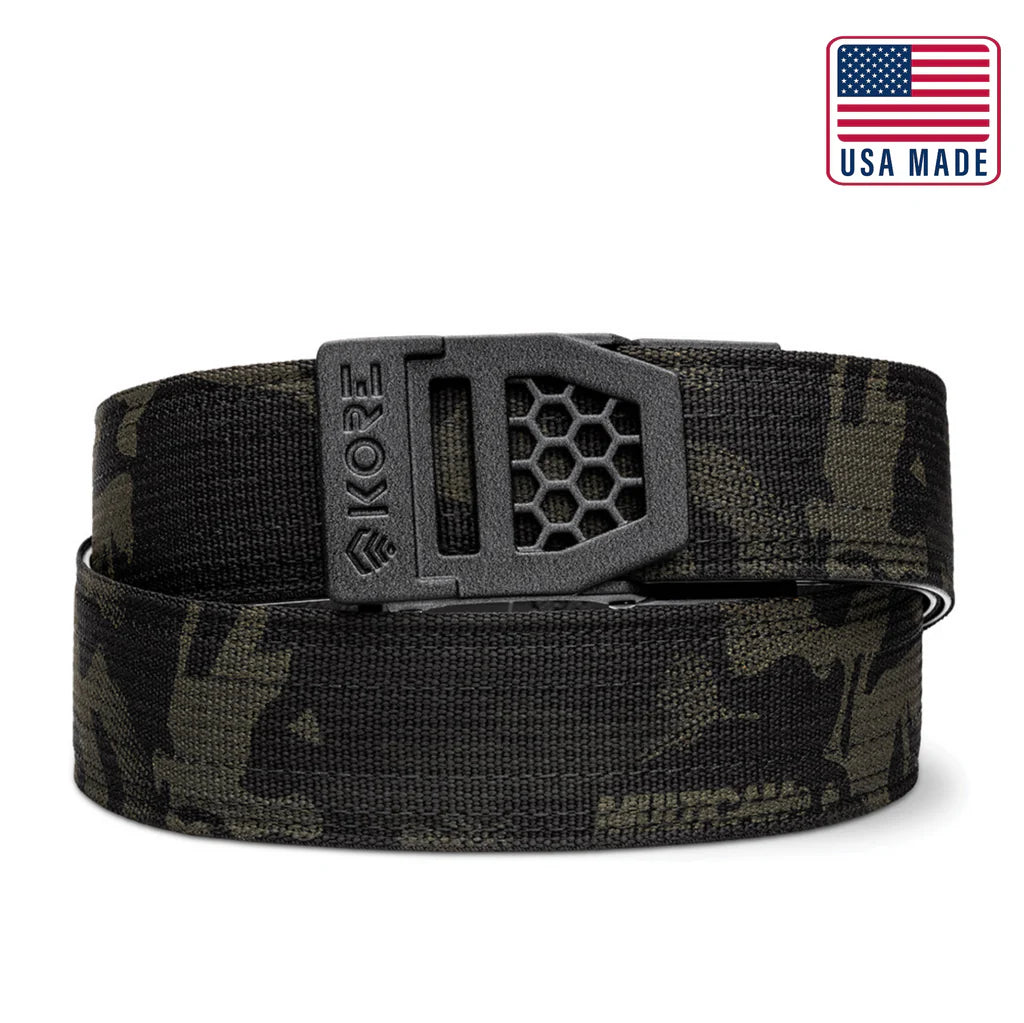 MULTICAM BLACK TACTICAL NYLON GUN BELT 1.5"
