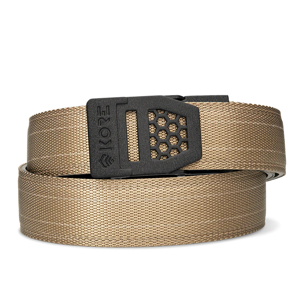 TAN TACTICAL NYLON GUN BELT 1.5"