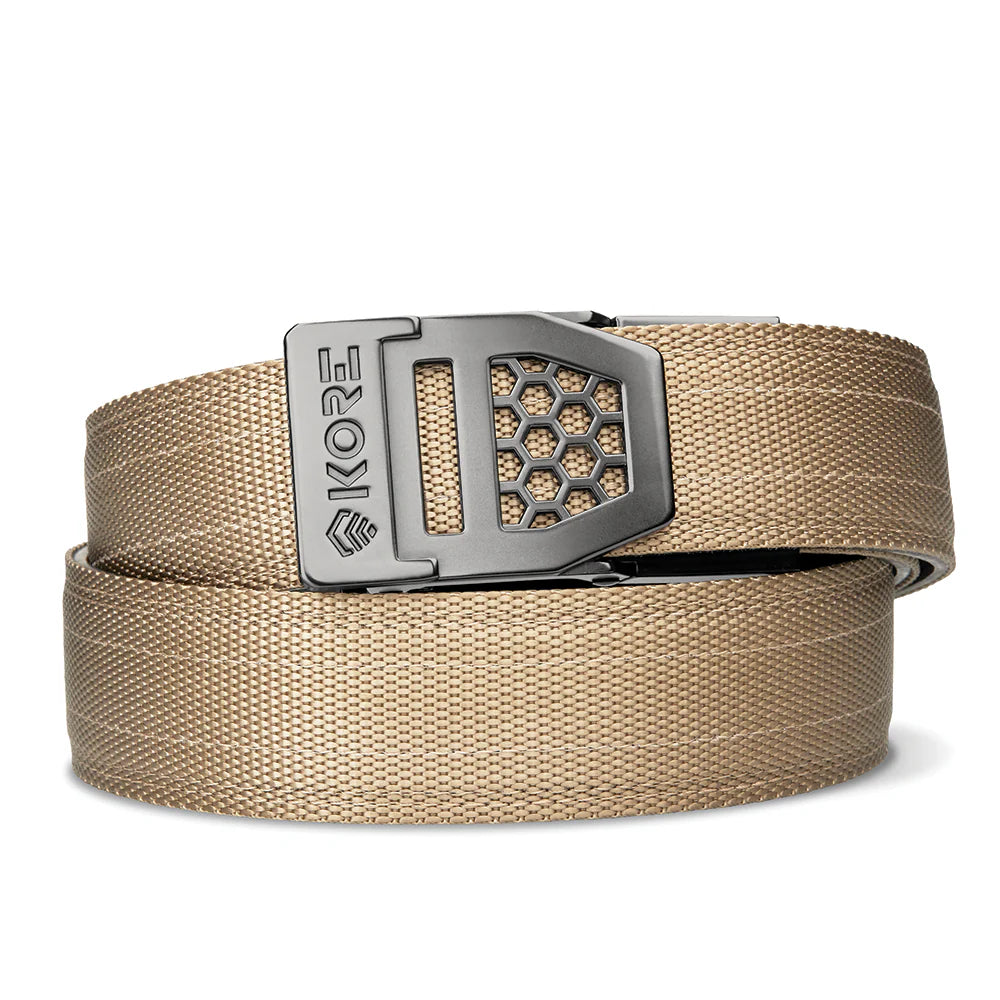 TAN TACTICAL NYLON GUN BELT 1.5"