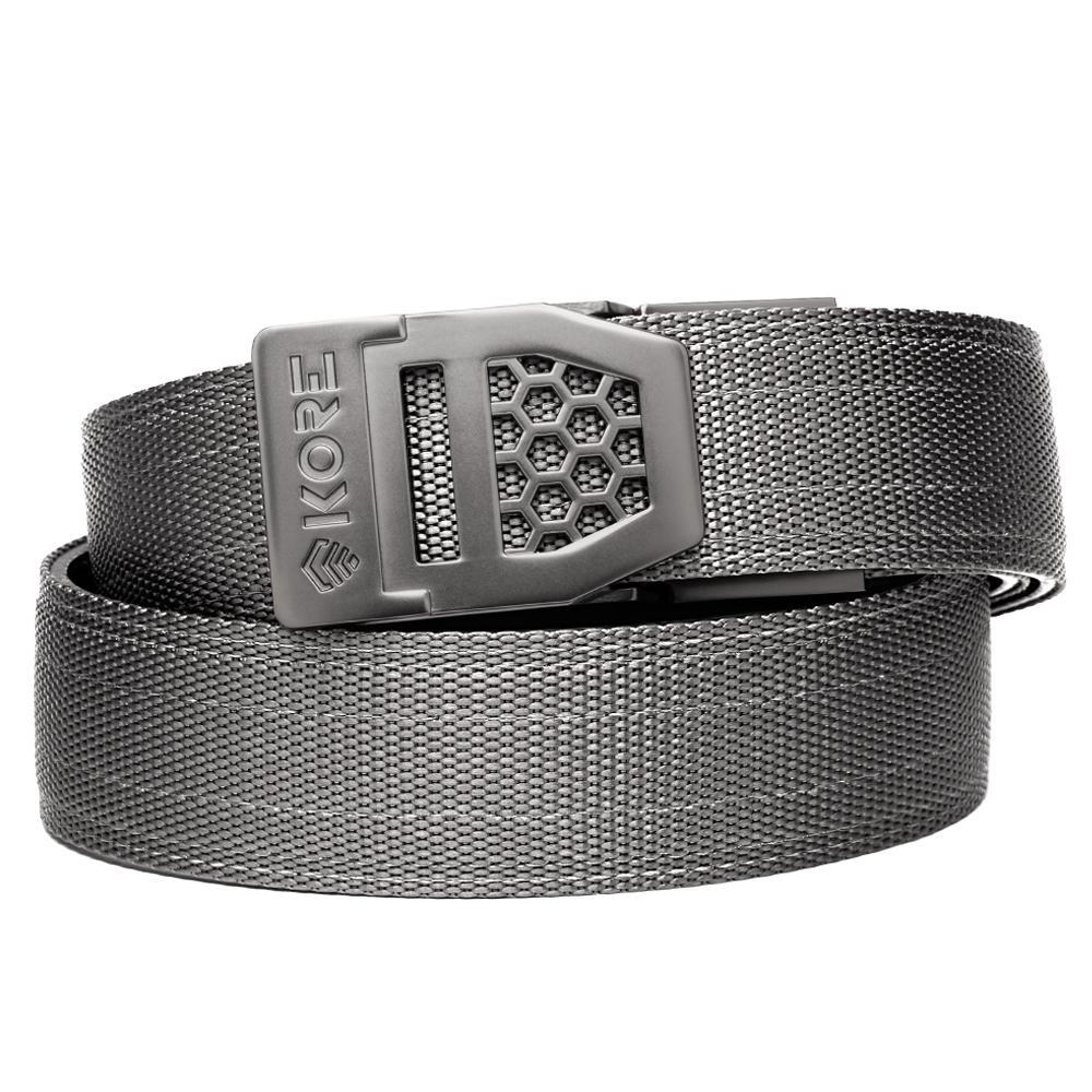 GRAY TACTICAL NYLON GUN BELT 1.5"
