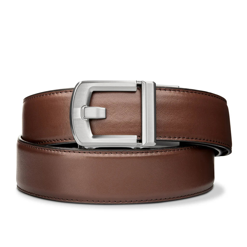 BROWN LEATHER GUN BELT 1.5"