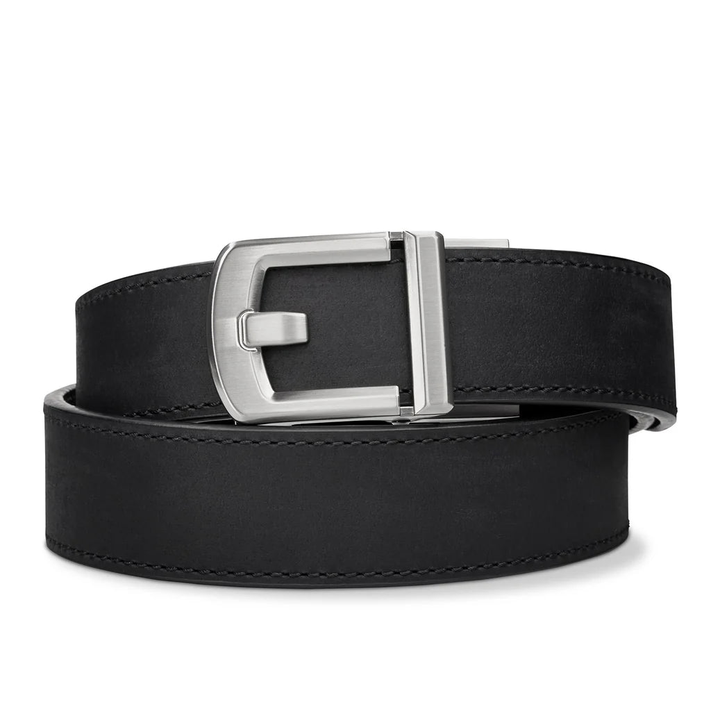 BLACK BUFFALO LEATHER GUN BELT 1.5"