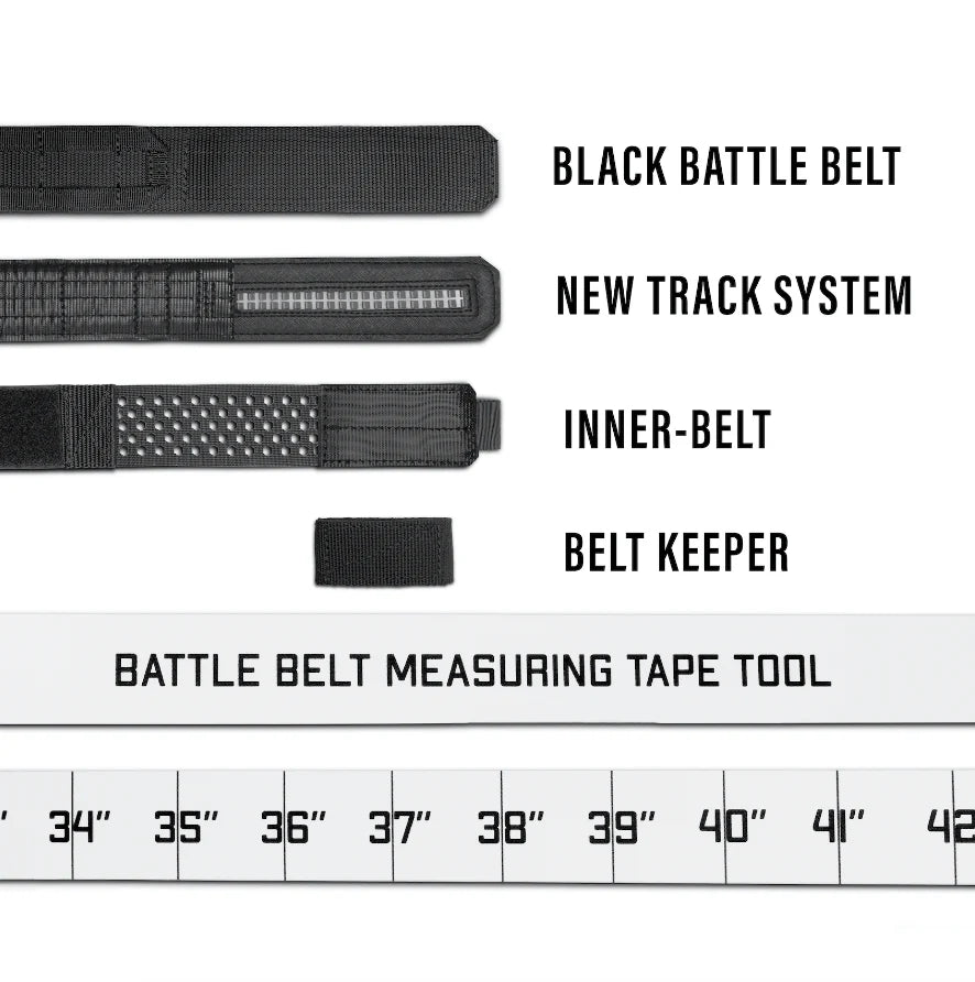 BLACK MULTICAM BATTLE BELT B2 : COMPLETE KIT