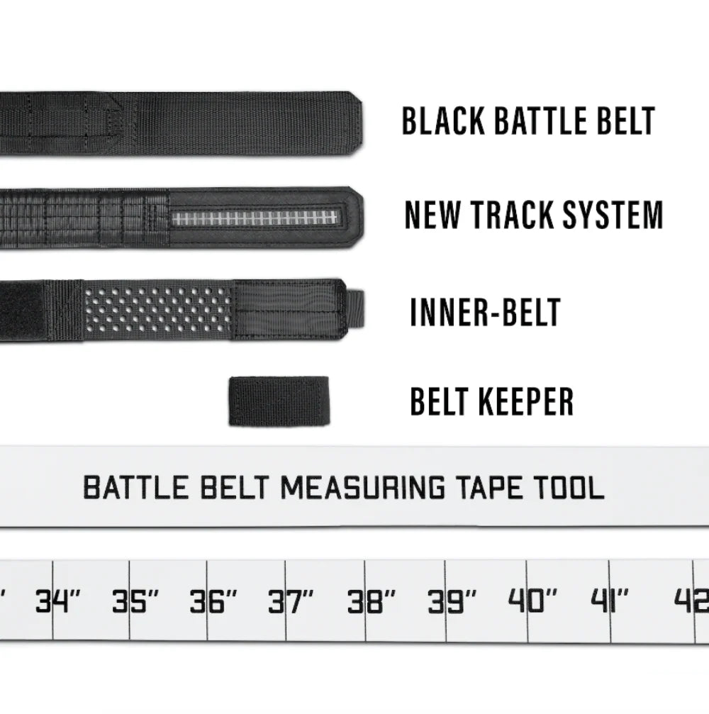 BLACK BATTLE BELT B2 : COMPLETE KIT