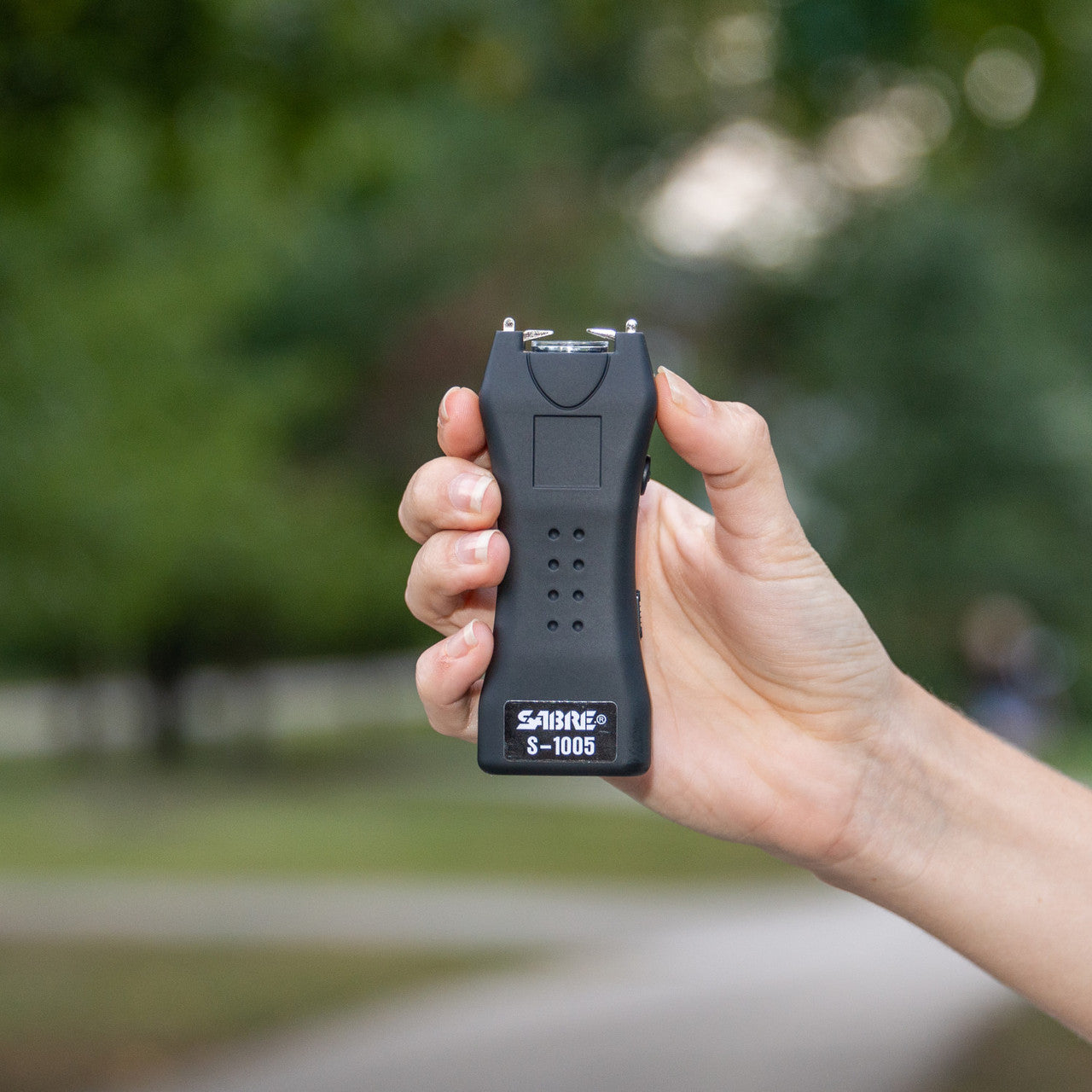 2-in-1 Stun Gun and Flashlight with Belt Holster