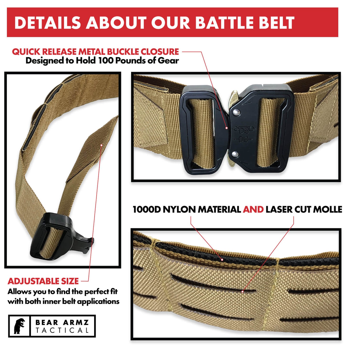Bear Armz Tactical Battle belt
