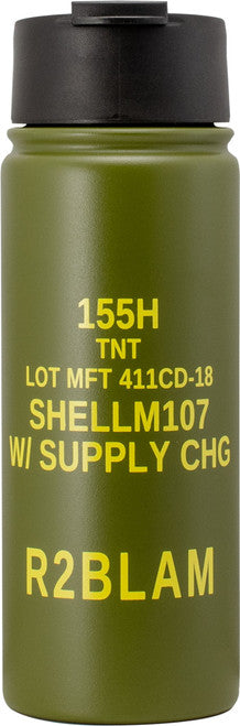 16 oz. Flip-Top Bottle - 155mm M107 Howitzer
