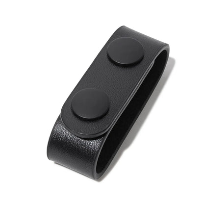 BLACK LEATHER DUTY BELT 2.25" D1 : COMPLETE KIT