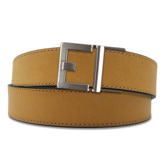 TAN BUFFALO LEATHER GUN BELT 1.5"