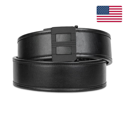 BLACK LEATHER DUTY BELT 2.25" D2 : COMPLETE KIT