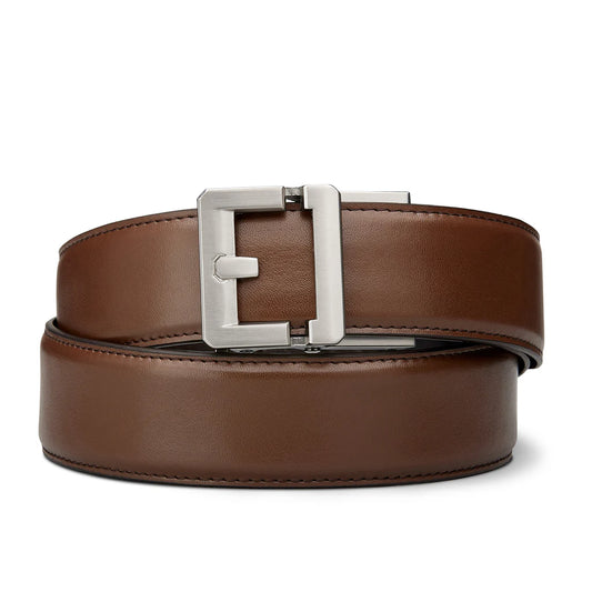 BROWN LEATHER GUN BELT 1.5"