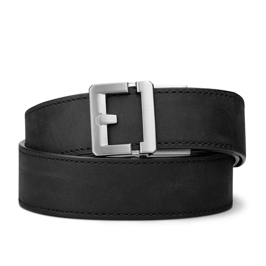 BLACK BUFFALO LEATHER GUN BELT 1.5"