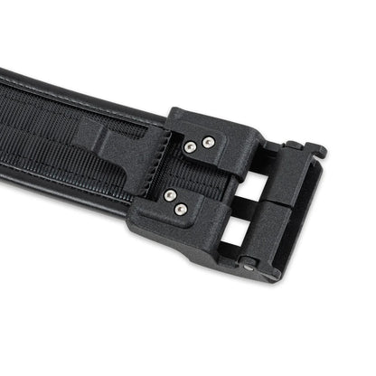 BLACK LEATHER DUTY BELT 2.25" D1 : COMPLETE KIT