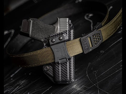 BLACK TACTICAL NYLON GUN BELT 1.5"