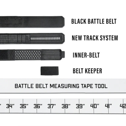 BLACK BATTLE BELT B1 : COMPLETE KIT